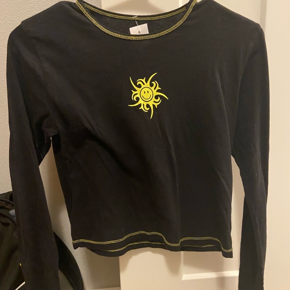 Pacsun PS/LA Y2K Icon Smile Sun Long Sleeve T-Shirt - Picture 2 of 4